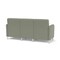 Lesro Siena Lounge Reception 3 Seat Tandem Seating No Center Arms, Brushed Steel, OH Eucalyptus Upholstery SN3101 - alternate 3